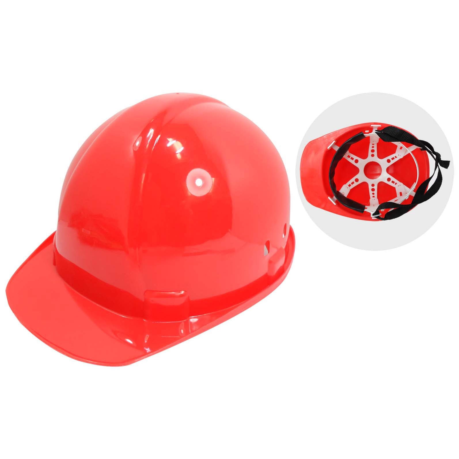 Red Safety Hard Hat with BuiltIn Adjustable Liner SF8888686