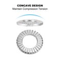 thumbnail image 4 of 304 Stainless Steel Flat Washers M3x6mm Belleville Spring Disc Washer Conical Knurled Metric Gasket 100 Pack, 4 of 6