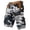Black, variant on Men's Multi Pocket Cargo Shorts Camo Print Relaxed Fit Cotton Outdoor Work Hiking Casual Shorts No Belt