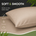 thumbnail image 4 of Standard Pillow Cases Set of 2 Rayon Derived from Bamboo Cooling Pillowcase,Taupe 20x26 inches MYDOMIC, 4 of 8