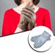 thumbnail image 5 of Guantes Sonducket 1 par de cuero para mujer manopla cálida de terciopelo para exteriores calentador de manos portátil gris azul oscuro, 5 of 6