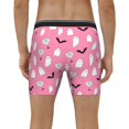 thumbnail image 2 of Men's Boxer Briefs, pink ghost halloween Soft and Breathable Mens Underwear Boxer Briefs With Widen Waist, 2 of 5