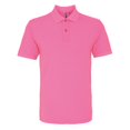 thumbnail image 1 of Asquith & Fox - Polo liso de manga corta Hombre/Caballero (Rosa neon), 1 of 3