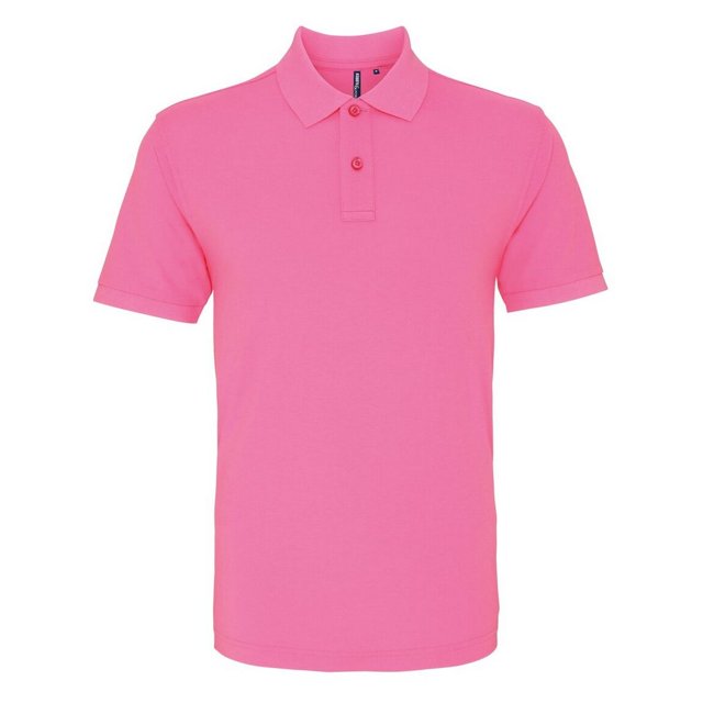 Asquith & Fox - Polo liso de manga corta Hombre/Caballero (Rosa neon)