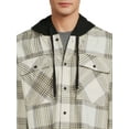 thumbnail image 4 of No Boundaries Men's & Big Men's Hooded Flannel Shirt, Sizes XS-5XL, 4 of 5