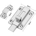 thumbnail image 2 of 2Pcs Stainless Steel Door Bolt, Security Bolt Lock, 2 of 4
