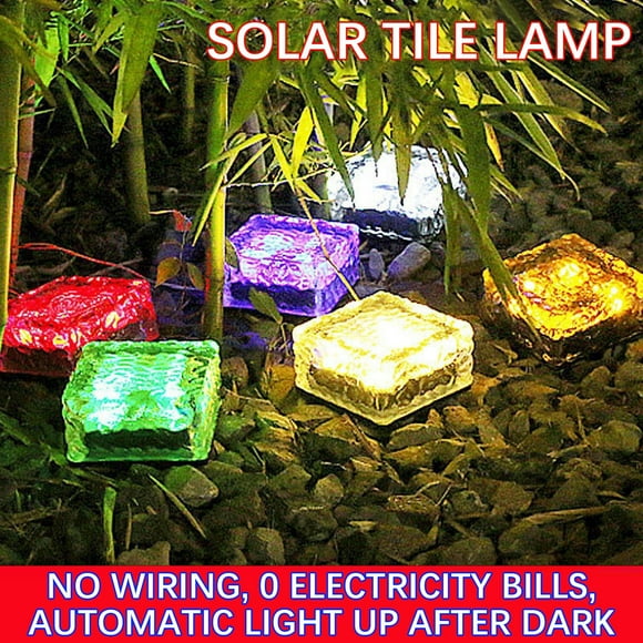 RKSTN Outdoor Lights Solar Power Ground Lights Floor Decking Outdoor Garden Light Lamp Outdoor Garden Lights for Pathway Garden Yard Path Walkway Driveway Lawn Decor