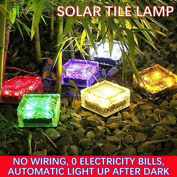 Xihbxyly Principal Lámparas Solares para Suelo, Terrazas, Jardín, Exterior.