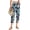 Navy Floral, variant on Fantaslook Womens Capri Pants Drawstring Casual Palazzo Trousers with Pockets Loose Floral Lounge Pants Pajama Bottoms
