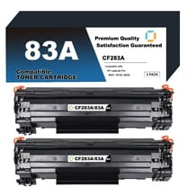 CF283A Toner Cartridge Replacement Compatible for HP 83A 2 Pack to use with LaserJet Pro M201dw, M201n, MFP M125a, M125nw, M125rnw, M127fw, M225dn, M225dw, M127fn Printer