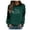 Green, variant on Women's Pullover Hoodie Letter Print Round Neck Top For Fall & Winter Juniors Sweatshirts