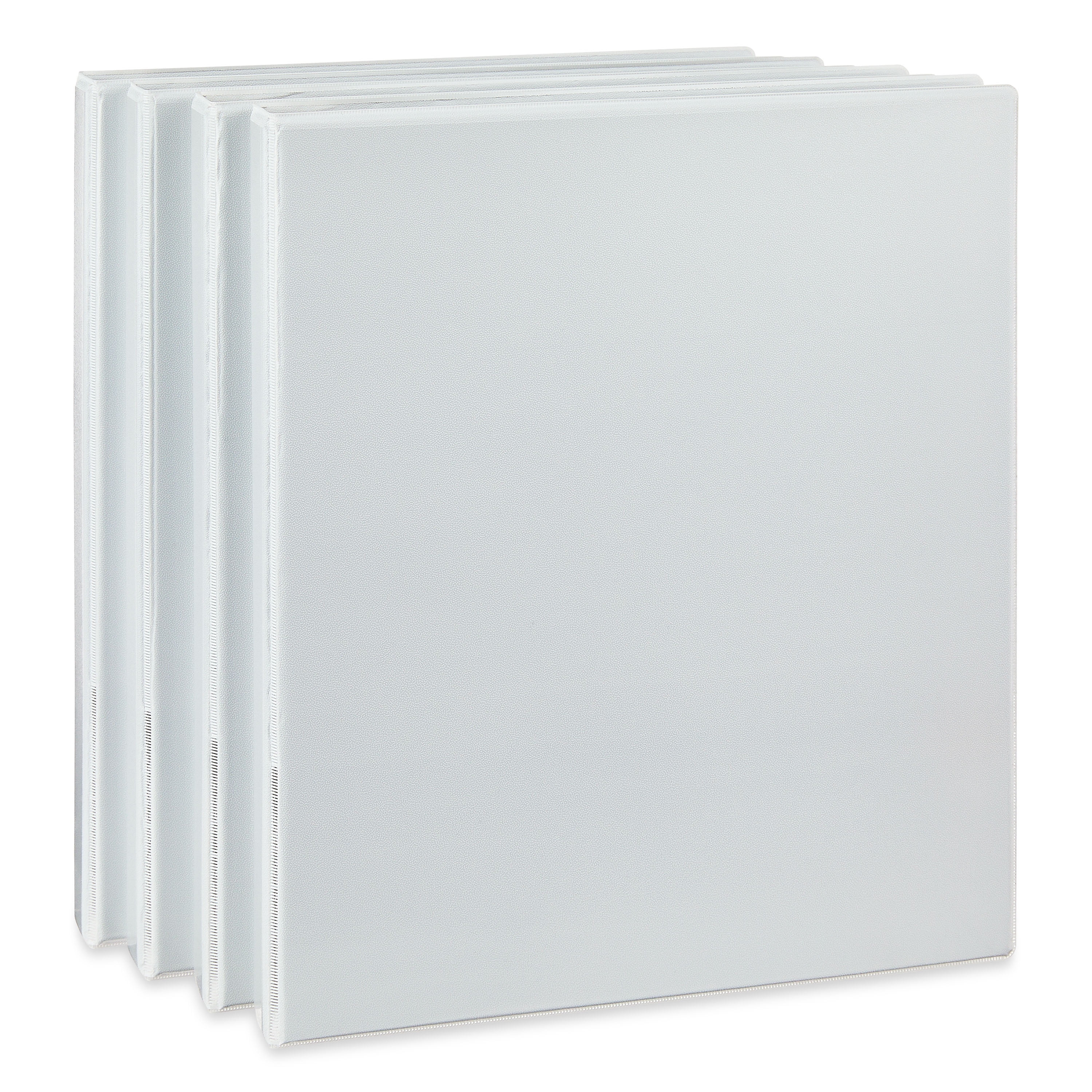 Pen+Gear Durable View 0.5-inch D-Ring Binders, White, 4 Count