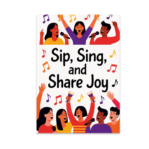 Musical Celebration Wall Art - Music Enthusiast - 13x19 Poster Print