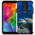 thumbnail image 1 of LG Q7 Plus Case, LG Q7 / Q7+ Case - Colorful Design Hybrid Armor Case Shockproof Dual Layer Protective Phone Cover - Sea Turtle, 1 of 2