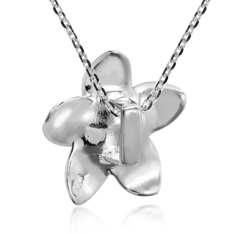 Nenalina Pendentif Breloque Fleur Frangipanier Argent 925 – Charm Compatible Tous Bracelets