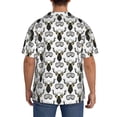 thumbnail image 3 of Vsdgher Ski Goggles Moose Music Picture Men's Cuban Shirt, Hawaiian Shirts, Business Casual Button Down Shirts, Short Sleeve Shirt-Small, 3 of 5