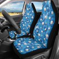 thumbnail image 2 of Xoenoiee Blue Tie-dye Pearl Print Car Front Seat Covers, Auto Bucket Seat Protetors Universal Fit Car Seat Cover for Vehicle SUV Truck Sedan, 2 of 6