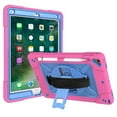 thumbnail image 6 of iPad Air 2 Shockproof Case, iPad Pro 9.7 Case, Dteck Heavy Duty Rugged 3 Layer Full Body Protection Case Kickstand with Shoulder Strap, Hand Strap, Rose/Blue, 6 of 7
