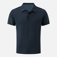 thumbnail image 2 of Golf Shirts For Men Polo Dress Shirts For Men Golf Shirt Dry Fit Mens Polo Shirts Short Sleeve Performance Golf Polos Blue XXXL, 2 of 4