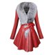 thumbnail image 1 of Puntoco Fashion - Cárdigan liso de piel sintética para mujer, abrigo cálido, blusa, ropa de abrigo Puntoco Puntoco-1, 1 of 2