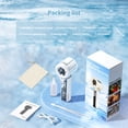 thumbnail image 5 of Hangfan portable spray handheld fan [19H maximum cooling time], 3000mAh USB rechargeable spray fan, 100 gear adjustable, mini fan, suitable for travel/shopping/makeup - summer female gift-White, 5 of 8