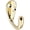 Brass Gold, variant on National Hardware Oil Rubbed Bronze Single Clothes Hook (2-Pack) N330-795