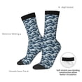 thumbnail image 4 of Vsdgher A Japanese Great Wave Crew Socks for Men & Women, Breathable Casual Athletic Ankle Socks, 4 of 6