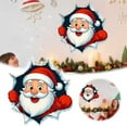 thumbnail image 2 of SIfdSeng Get it Fast Wall Sticker Large 3D Santa Wall Decals Reindeer Door Stickers Removable Winter Holiday Xmas Break Through Walls for Window Refrigerator, 2 of 6