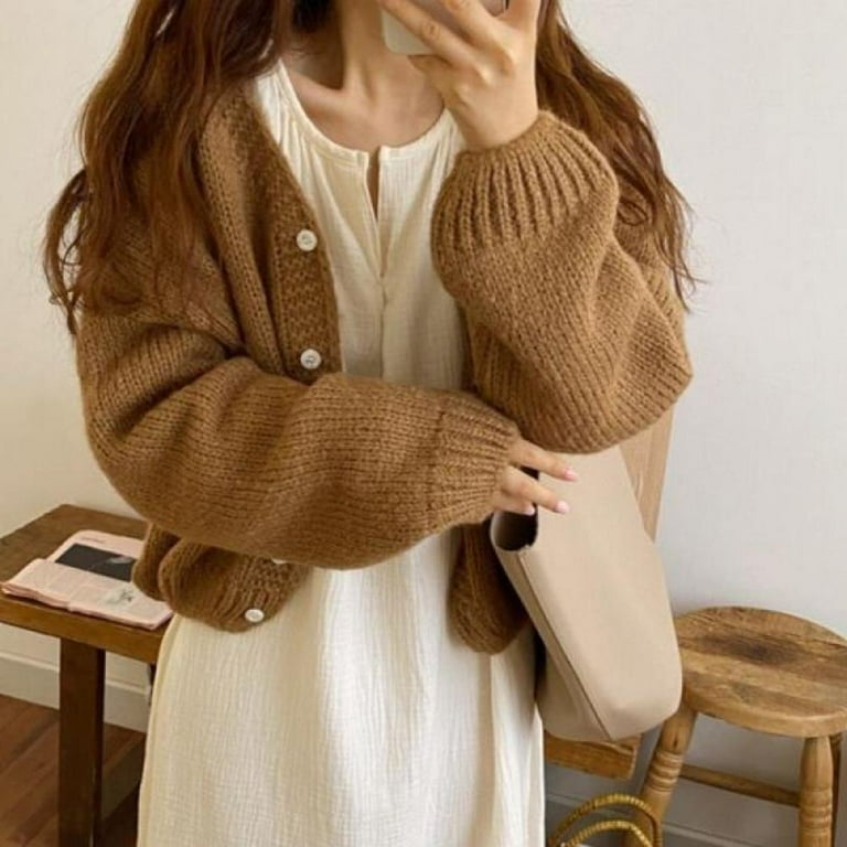 Korean cardigan cheap female