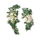 thumbnail image 1 of Kit de flores artificiales Injueey guirnaldas peonía realista decoración de pared Blanco 80cm, 1 of 6