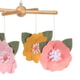 thumbnail image 4 of Lambs & Ivy Little Garden Felt Flowers Musical Baby Crib Mobile Soother Toy, 4 of 7