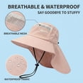 thumbnail image 5 of TAmten Kids Wide Brim Sun Hat with Neck Flap Lightweight Toddler Girls Boys Outdoor Play Hats Size 3-10 Years, 5 of 7