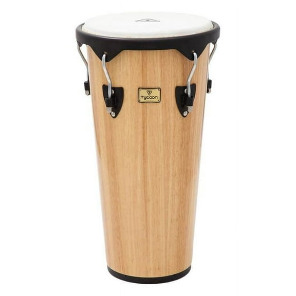 Djembes Ashiko 12 Natural Key Tuned Glossy Finish Conga, Siam Oak Wood