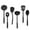 Black, variant on Dvumao Nylon Non-stick Pot Spoon Shovel, 6 pcs Kitchen & Cooking Utensil Set