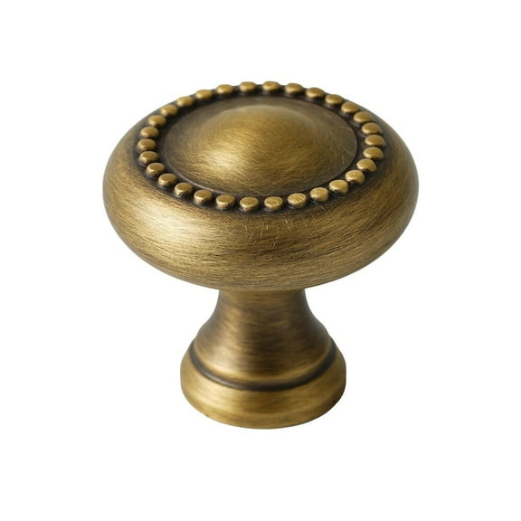 Solid Brass Cabinet Knob: Bright Chrome & Antique Brass Finish