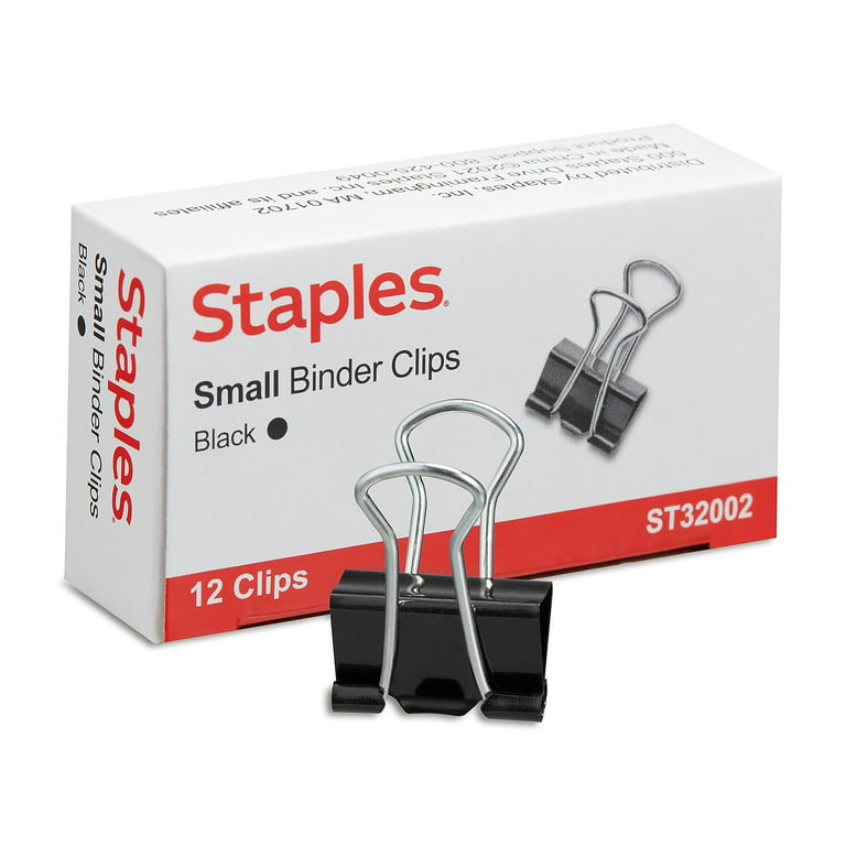 Staples Large Binder Clips, Large, Satin Silver, 12/Pack (21598) - Yahoo  Shopping