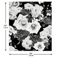 thumbnail image 3 of Black And White Floral Tapestry, 3 of 4