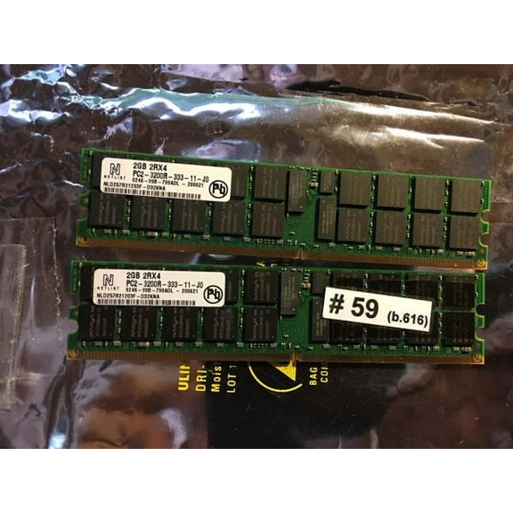 Memory 2gb 2rx4 pc2-3200r-333-11-j0 nld257r21203f-d32kna