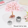 thumbnail image 5 of Small Urns for Human Ashes Keepsake, 1.57 Inches Stainless Steel Mini Urn for Women Men with Pink Crystal Tree - Decoration Urn Butterfly Cremation Keepsake Sharing Holder, 5 of 6