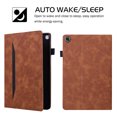 thumbnail image 6 of Allytech Samsung Galaxy Tab A8 10.5" X200 Case, Multi Angle Viewing Stand Cards Pocket Auto Sleep Wake Shockproof Full Protection Case Cover for Samsung Galaxy Tab A8 10.5-Inch X200 X205 - Brown, 6 of 6
