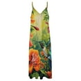 thumbnail image 4 of Flower Hummingbird Sleeveless Dress Woman Fashion Long Dresses Women's Summer Suit Dress Summer 2025 Women, 4 of 7
