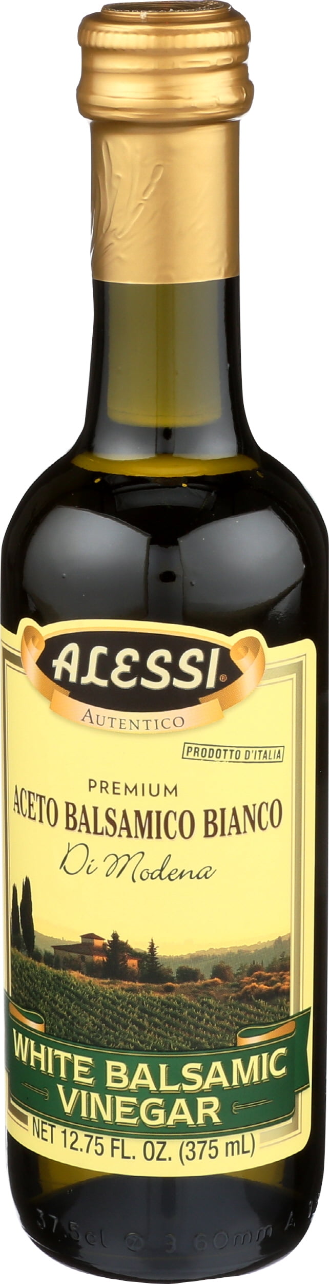 Pack of 6, Alessi White Balsamic Vinegar, 12.75 fl oz