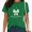 A-Green, variant on UNISHE Women's Cute Scripture Verse T-Shirt Elegant Satin Bow Ribbon Religious Top Grey, M