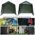 thumbnail image 5 of Gymax 10'x10' Patio Tent Carport Storage Shelter Shed Car Canopy Heavy Duty Green, 5 of 10