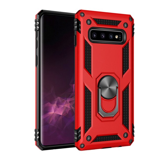 Funda de teléfono Armor a prueba de golpes para Samsung Galaxy S7 S8 S9 S10 S10E Plus Note 8 9 10 S20 FE Ultra A6 A7 A8 A9 2018 Lite, funda de anillo Tan Jianjun unisex