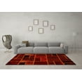 thumbnail image 3 of Ahgly Company Machine Washable Indoor Rectangle Abstract Yellow Modern Area Rugs, 2' x 3', 3 of 4