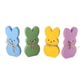 thumbnail image 4 of Decor, 4 Peep Tiered Tray Sign Set Centerpieces Wooden Spring Rabbit Shaped Table Decorations, 4 of 8