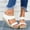 White, variant on Patlollav Womens Clearance Woman Sandals Summer Slipper Open Toe Comfy Breathable Beach Casual Wedges Shoes