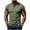 Army Green, variant on Athletic T-Shirts for Men Short Sleeve Henley Shirt Summer Casual 3-Button Collarless T Shirt Breathable Lightweight Gym Workout Tee Tops Gray XL