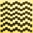 thumbnail image 1 of Ahgly Company Machine Washable Indoor Square Abstract Yellow Contemporary Area Rugs, 5' Square, 1 of 4